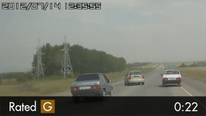 Overtaking Accident and Shrieking Woman