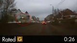 Russian Car Launches Through the Sky