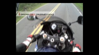 Motorcyclist Hits Deer & Almost Crashes