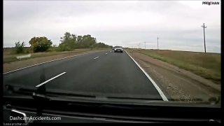 Sleeping Driver Crosses Into Oncoming Traffic